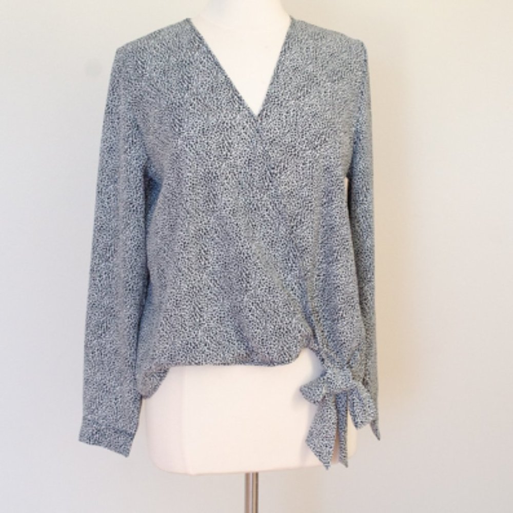 Olivia Graye Womens Wrap style Blouse